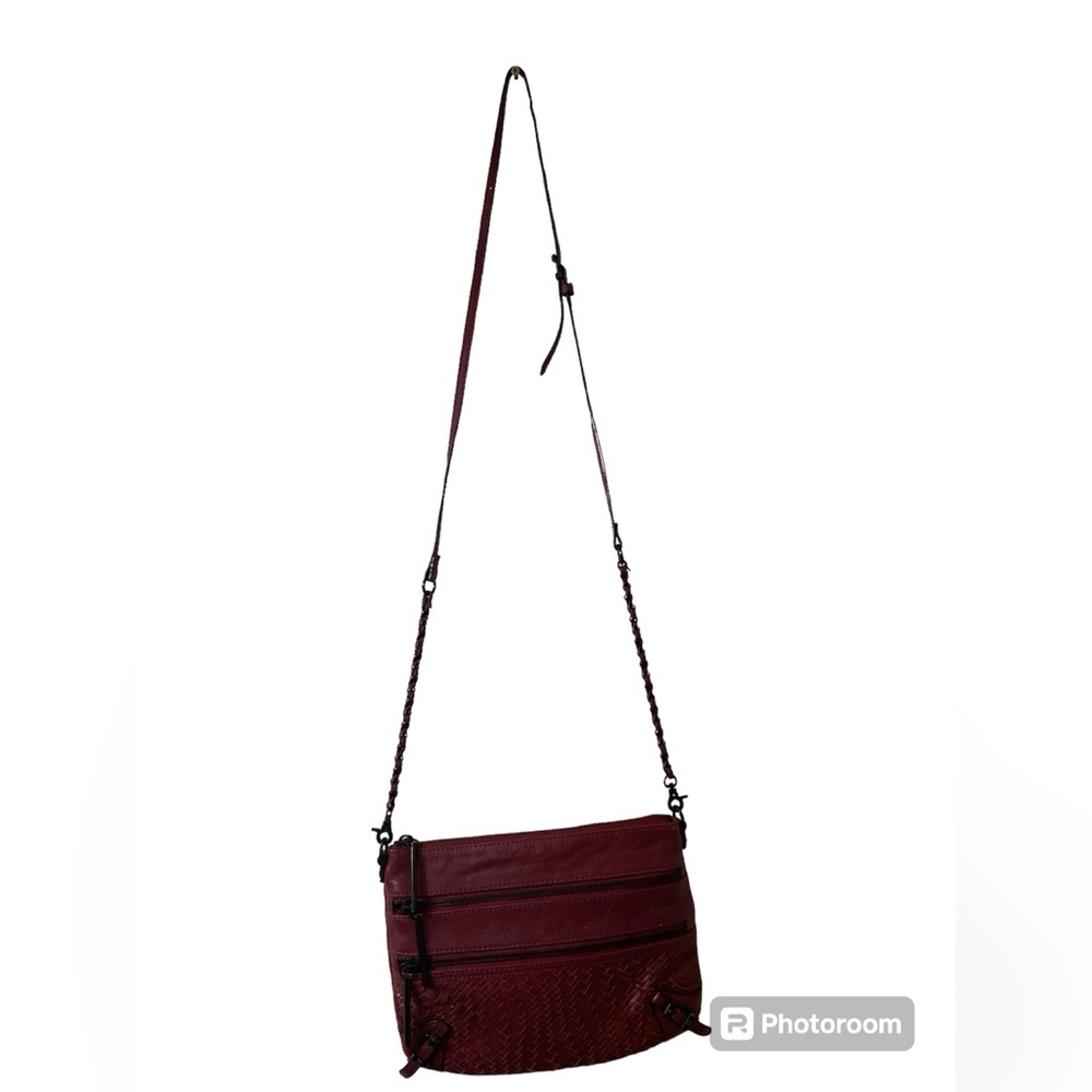 Elliot Lucca Maroon Crossbody Bag
